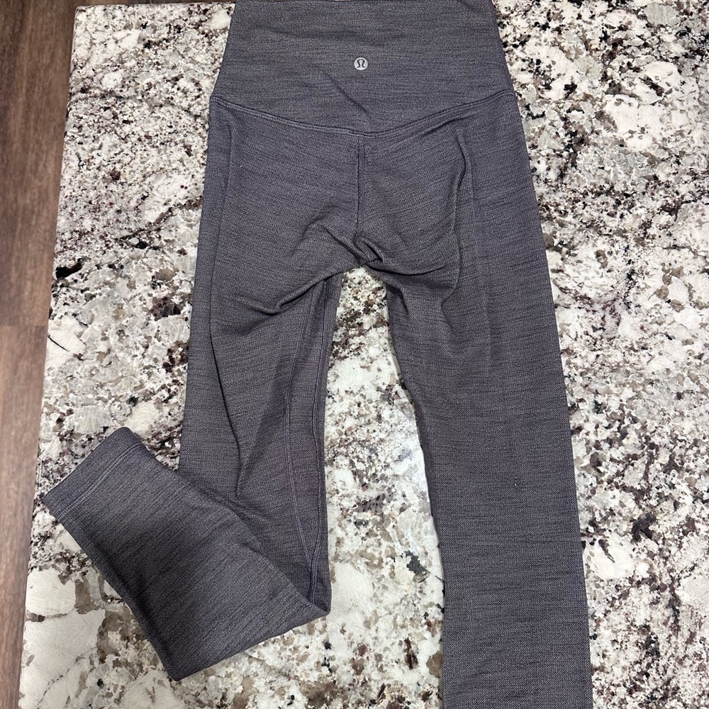 Lululemon Charcoal High-Waisted Leggings